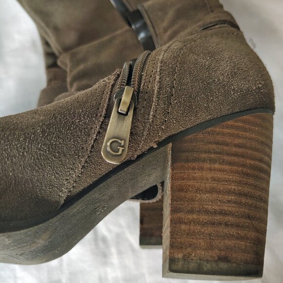 Guess Brown Suede Knee-High Boots – Size 9.5 - Picture 8 of 8
